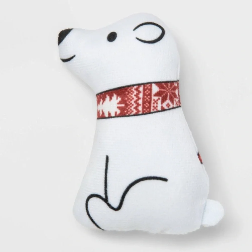 New Wondershop 3pc Polar Bear & Igloo Burrow Dog Toy Set 3pc